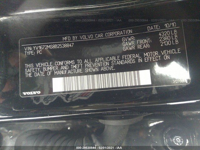 Photo 8 VIN: YV1672MS8B2538847 - VOLVO S40 