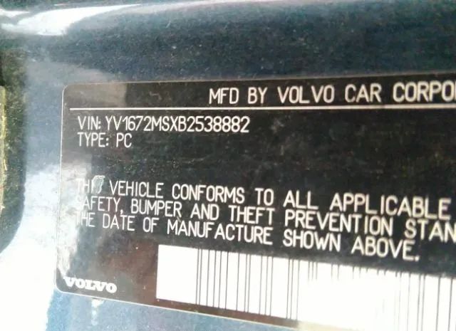 Photo 8 VIN: YV1672MSXB2538882 - VOLVO S40 