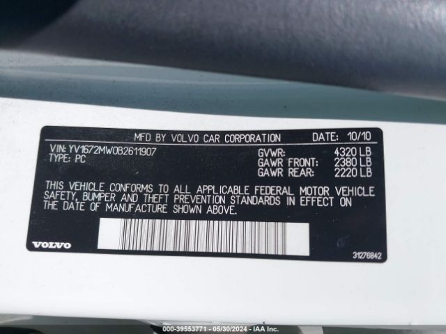 Photo 8 VIN: YV1672MW0B2611907 - VOLVO V50 