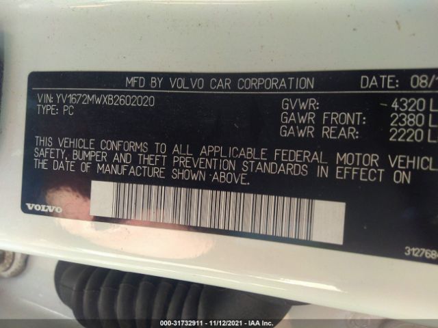 Photo 8 VIN: YV1672MWXB2602020 - VOLVO V50 