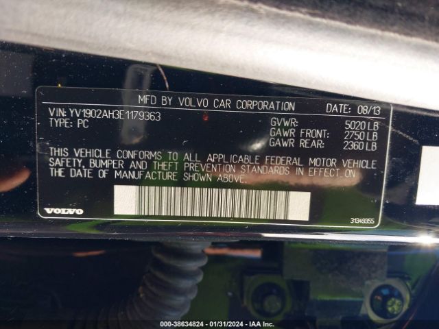 Photo 8 VIN: YV1902AH3E1179363 - VOLVO S80 