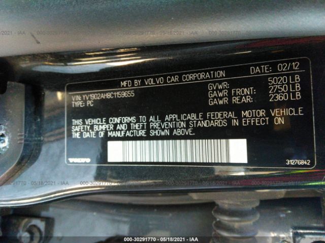 Photo 8 VIN: YV1902AH8C1159655 - VOLVO S80 