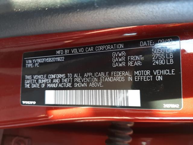 Photo 9 VIN: YV1902FH5B2011822 - VOLVO S60 T6 