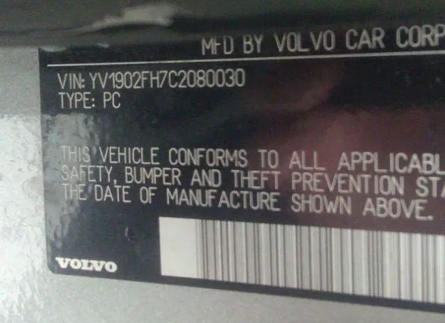 Photo 8 VIN: YV1902FH7C2080030 - VOLVO S60 