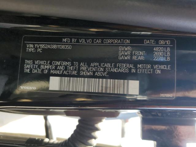 Photo 11 VIN: YV1952AS8B1138350 - VOLVO S80 