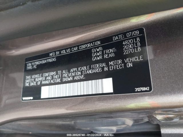 Photo 8 VIN: YV1982AS6A1116045 - VOLVO S80 