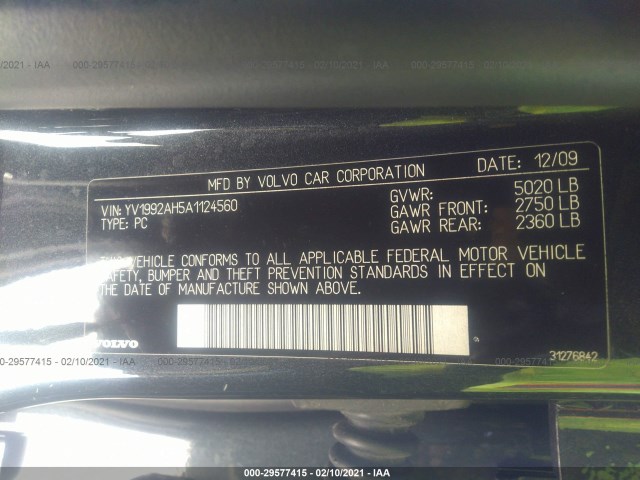 Photo 8 VIN: YV1992AH5A1124560 - VOLVO S80 