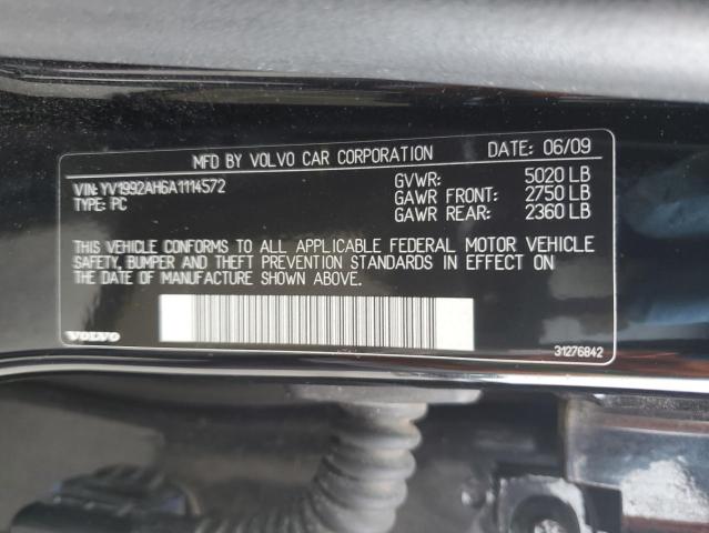 Photo 11 VIN: YV1992AH6A1114572 - VOLVO S80 