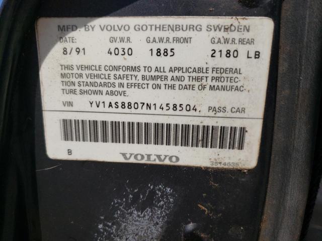 Photo 11 VIN: YV1AS8807N1458504 - VOLVO 240 BASE 