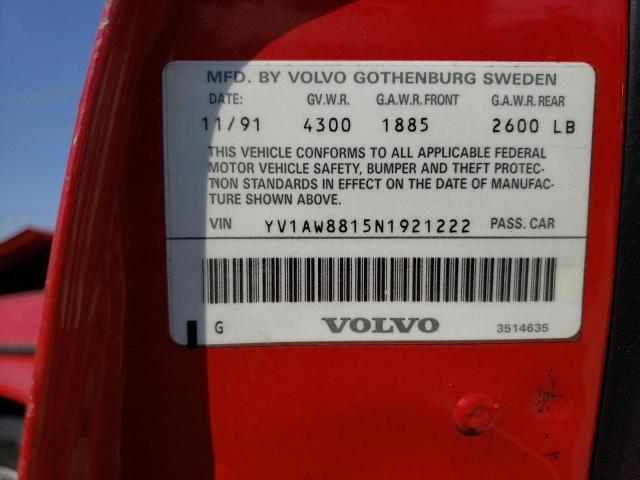 Photo 11 VIN: YV1AW8815N1921222 - VOLVO 240 