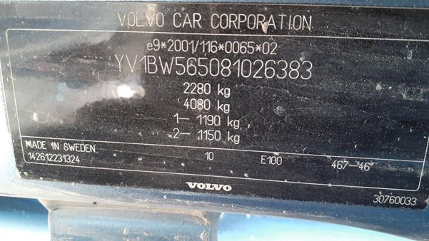 Photo 2 VIN: YV1BW565081026383 - VOLVO V70 