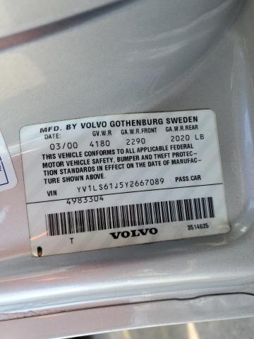 Photo 11 VIN: YV1LS61J5Y2667089 - VOLVO S70 