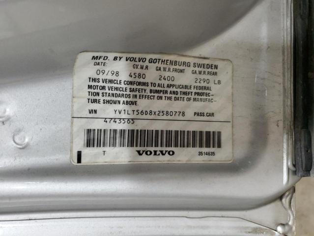 Photo 11 VIN: YV1LT56D8X2580778 - VOLVO S70 