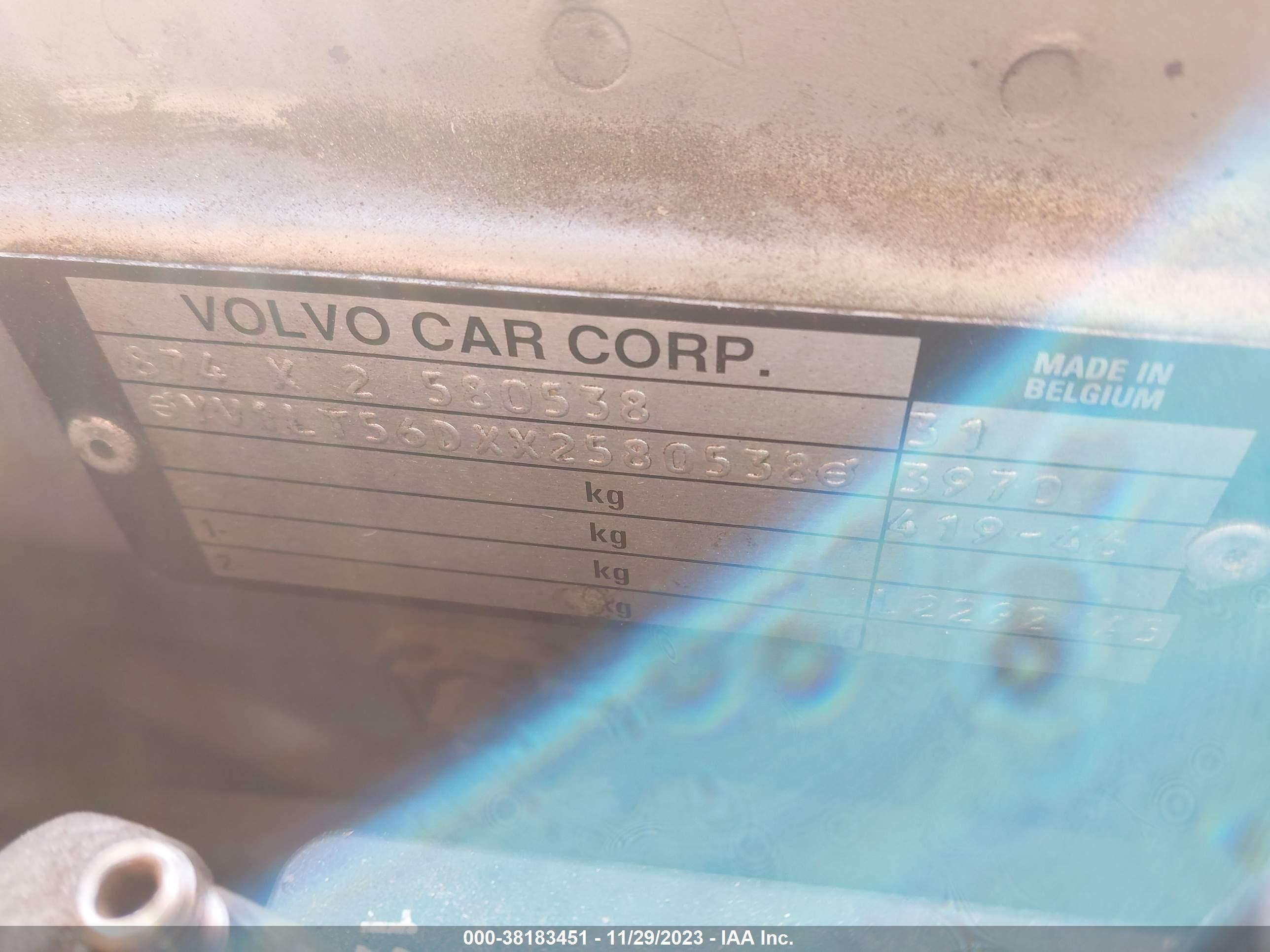 Photo 8 VIN: YV1LT56DXX2580538 - VOLVO S70 