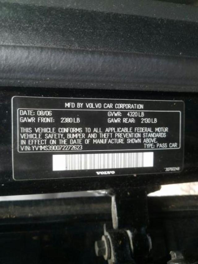 Photo 9 VIN: YV1MS390072272623 - VOLVO S 40 