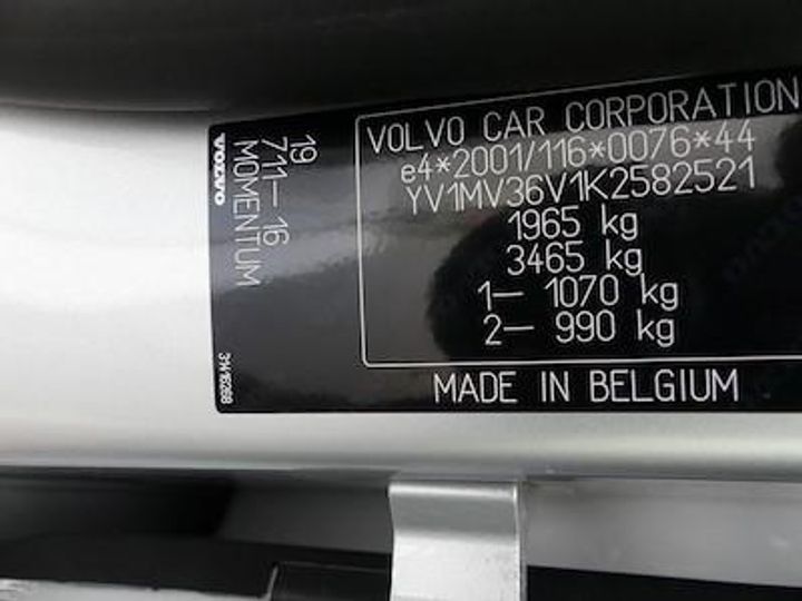 Photo 12 VIN: YV1MV36V1K2582521 - VOLVO V40 - 2016 