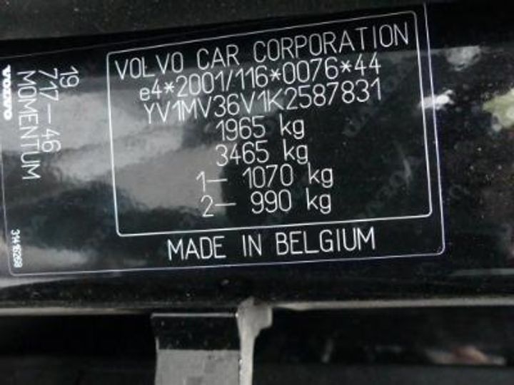 Photo 12 VIN: YV1MV36V1K2587831 - VOLVO V40 - 2016 