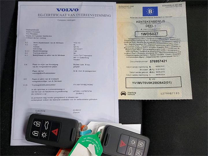 Photo 4 VIN: YV1MV70V0K2592642 - VOLVO V 40 