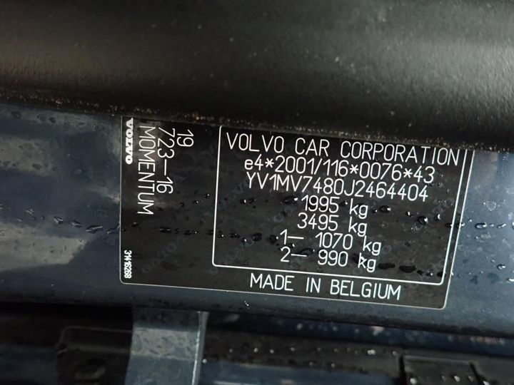 Photo 12 VIN: YV1MV7480J2464404 - VOLVO V40 