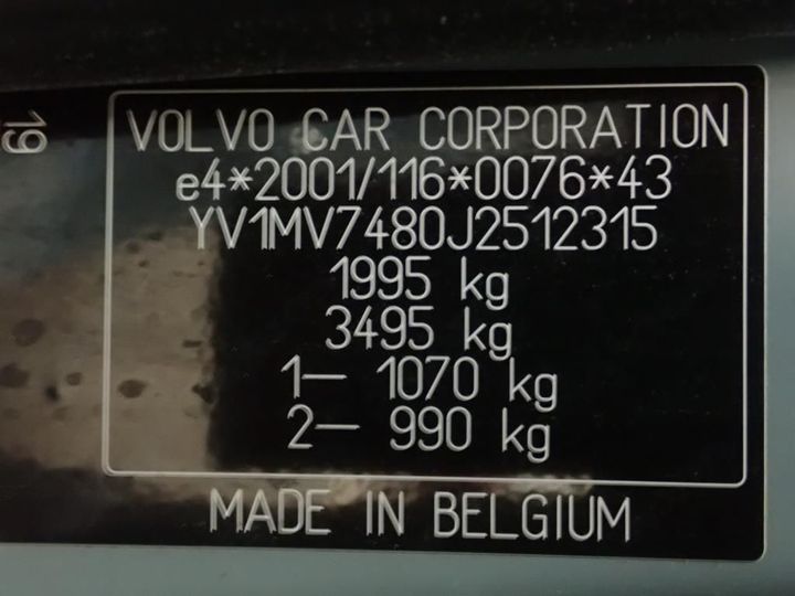 Photo 6 VIN: YV1MV7480J2512315 - VOLVO V40 