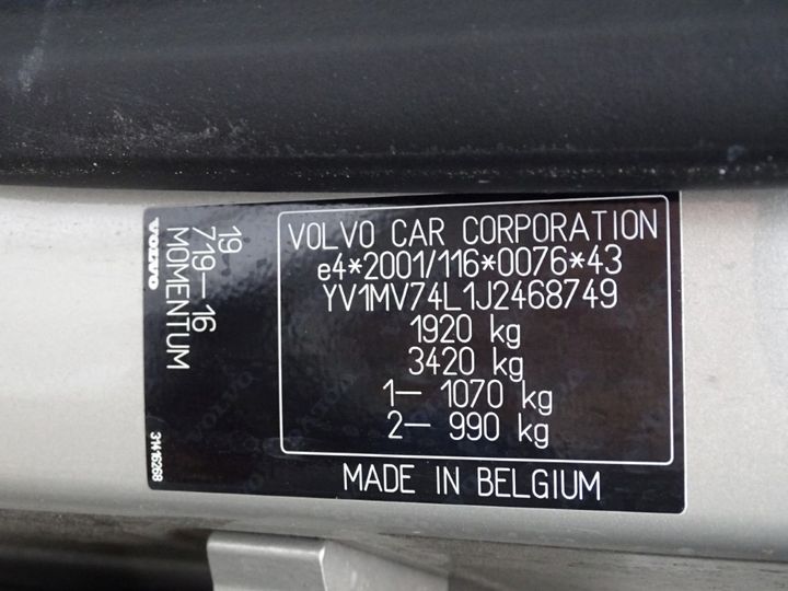 Photo 4 VIN: YV1MV74L1J2468749 - VOLVO V40 