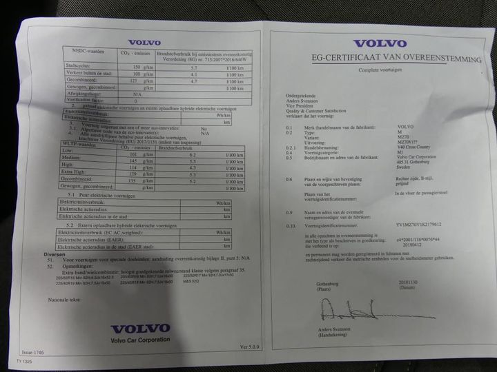 Photo 23 VIN: YV1MZ70V1K2179612 - VOLVO V40 CROSS COUNT 