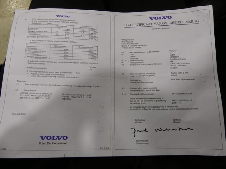 Photo 12 VIN: YV1MZ79L0G2105269 - VOLVO V40 CROSS COUNT 