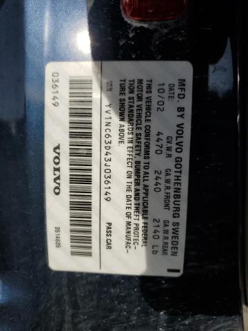 Photo 11 VIN: YV1NC63D43J036149 - VOLVO C70 