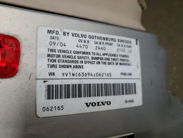 Photo 12 VIN: YV1NC63D94J062165 - VOLVO C70 