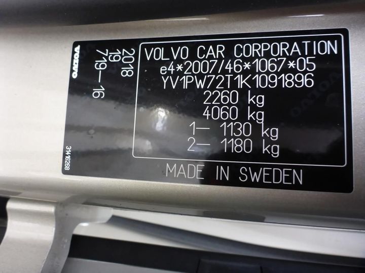 Photo 12 VIN: YV1PW72T1K1091896 - VOLVO V90 