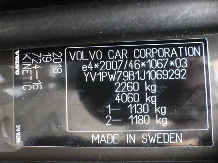 Photo 2 VIN: YV1PW79B1J1069292 - VOLVO V90 