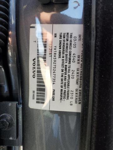 Photo 11 VIN: YV1RH592752477354 - VOLVO S60 2.5T 