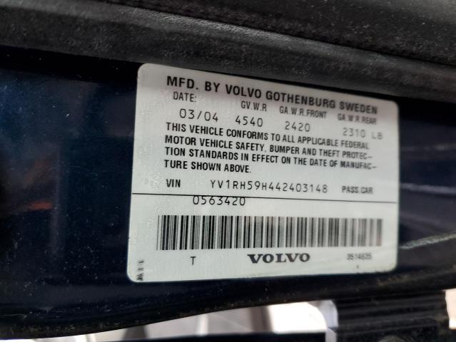 Photo 11 VIN: YV1RH59H442403148 - VOLVO S60 