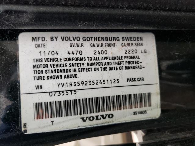 Photo 11 VIN: YV1RS592352451125 - VOLVO S60 2.5T 