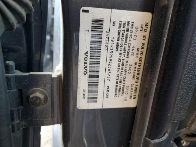 Photo 11 VIN: YV1RS59V942363737 - VOLVO S60 2.5T 