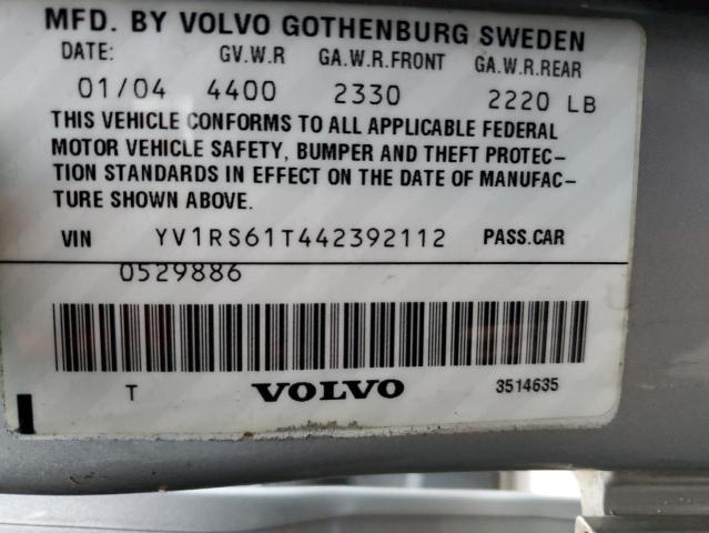 Photo 11 VIN: YV1RS61T442392112 - VOLVO S60 