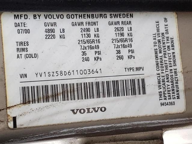 Photo 9 VIN: YV1SZ58D611003641 - VOLVO V70 XC 