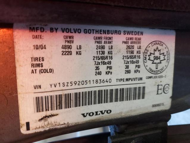 Photo 11 VIN: YV1SZ592051183640 - VOLVO XC70 