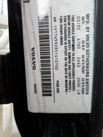 Photo 11 VIN: YV1TH592851410760 - VOLVO S80 2.5T 