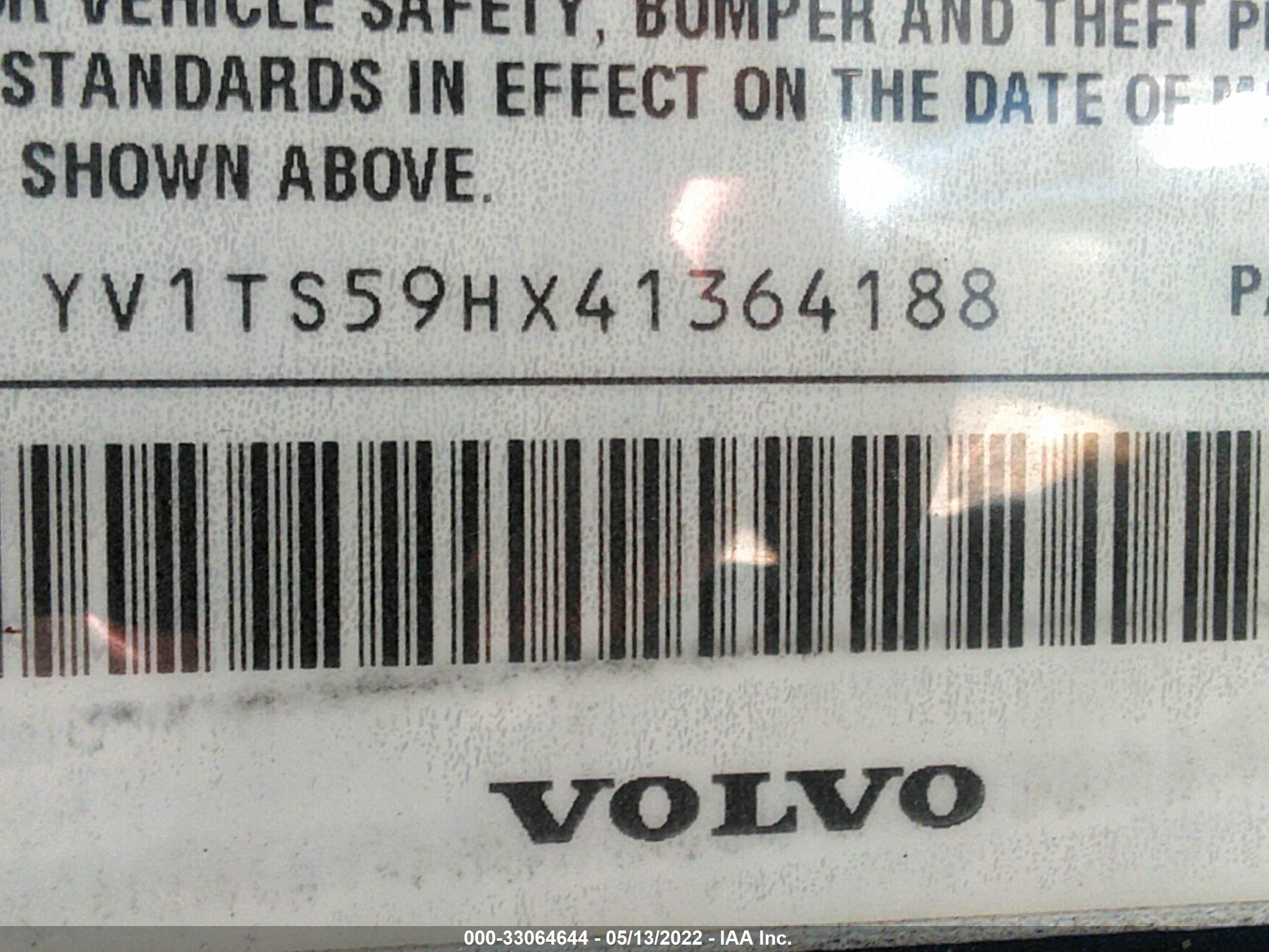 Photo 8 VIN: YV1TS59HX41364188 - VOLVO S80 