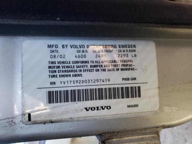 Photo 9 VIN: YV1TS92D031297419 - VOLVO S80 