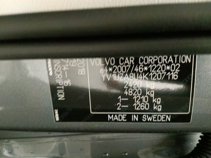 Photo 17 VIN: YV1UZA8U4K1207116 - VOLVO XC60 '17 