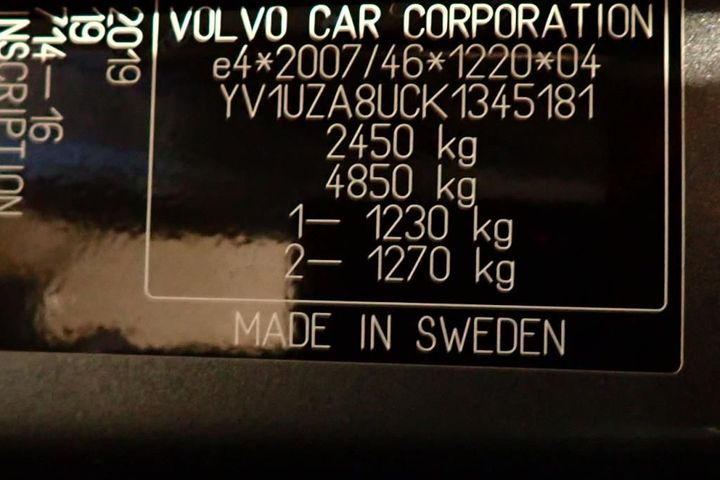 Photo 13 VIN: YV1UZA8UCK1345181 - VOLVO XC60 