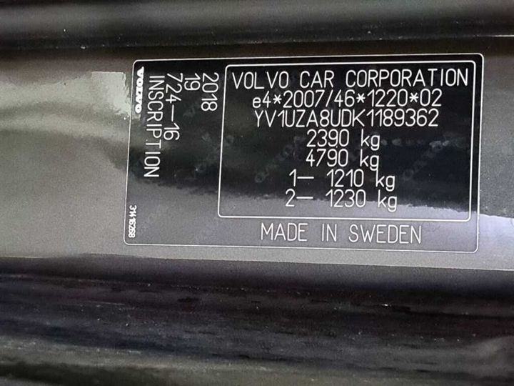 Photo 30 VIN: YV1UZA8UDK1189362 - VOLVO XC60 