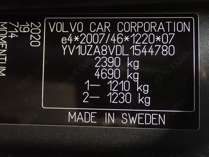 Photo 5 VIN: YV1UZA8VDL1544780 - VOLVO XC60 