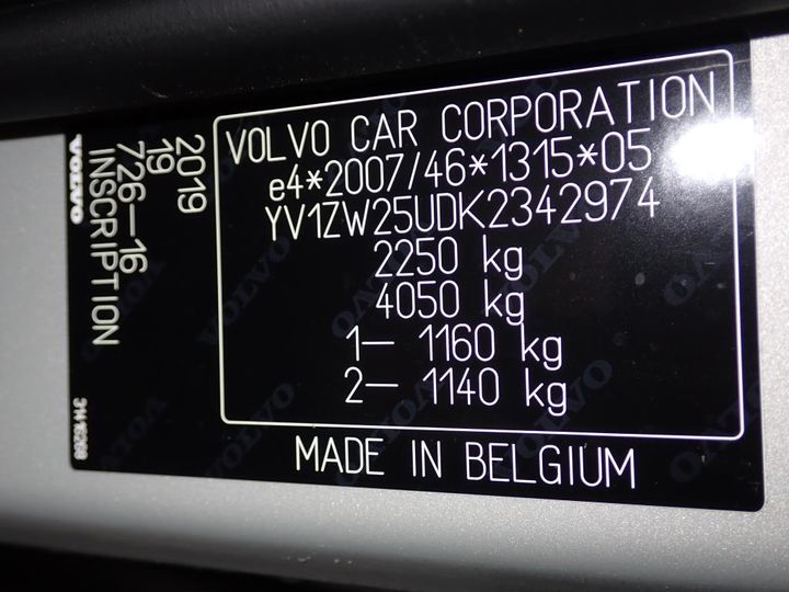 Photo 20 VIN: YV1ZW25UDK2342974 - VOLVO V60 