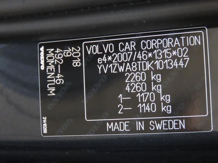 Photo 13 VIN: YV1ZWA8TDK1013447 - VOLVO V60 