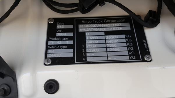 Photo 1 VIN: YV2RTY0A8EB701523 - VOLVO FH 