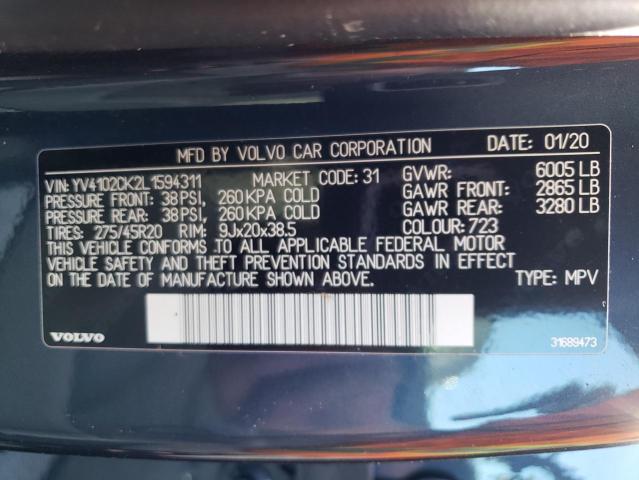 Photo 9 VIN: YV4102CK2L1594311 - VOLVO XC90 T5 MO 