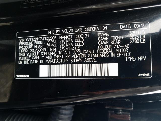 Photo 9 VIN: YV4102NK7J1022905 - VOLVO V90 CROSS 